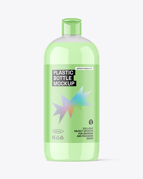 Clear Plastic Bottle Mockup - Clear+bottle+mockup+with+flip+top+mockup+-+Smarty+Mockups