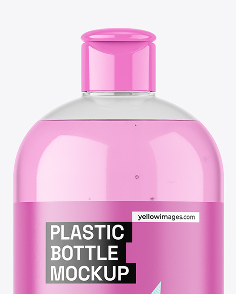 Clear Plastic Bottle Mockup