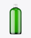 Green Plastic Bottle Mockup