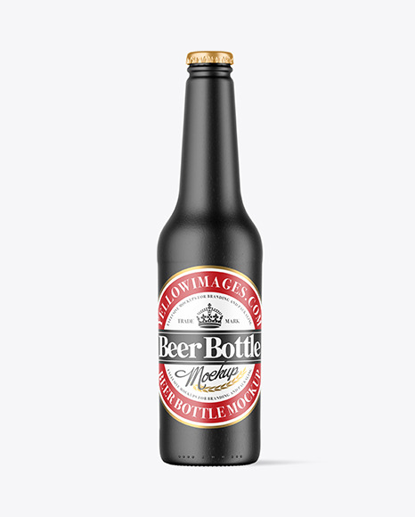 Ceramic Beer Bottle Mockup