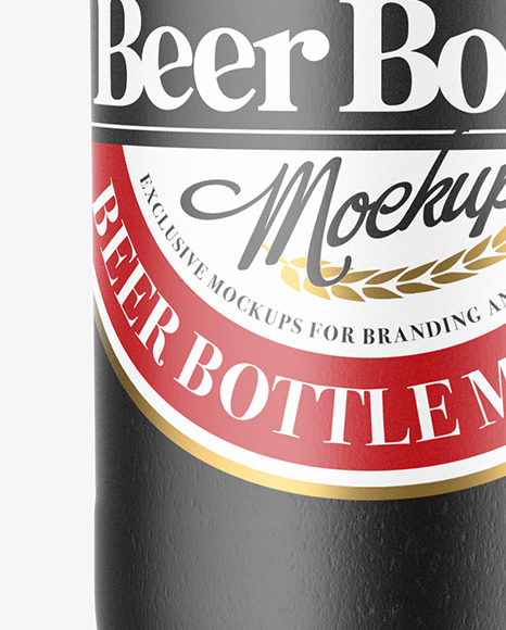 Ceramic Beer Bottle Mockup