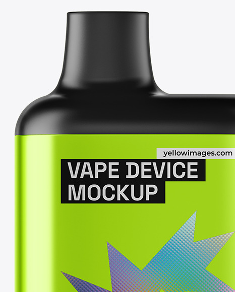 Metallic Vape Device Mockup