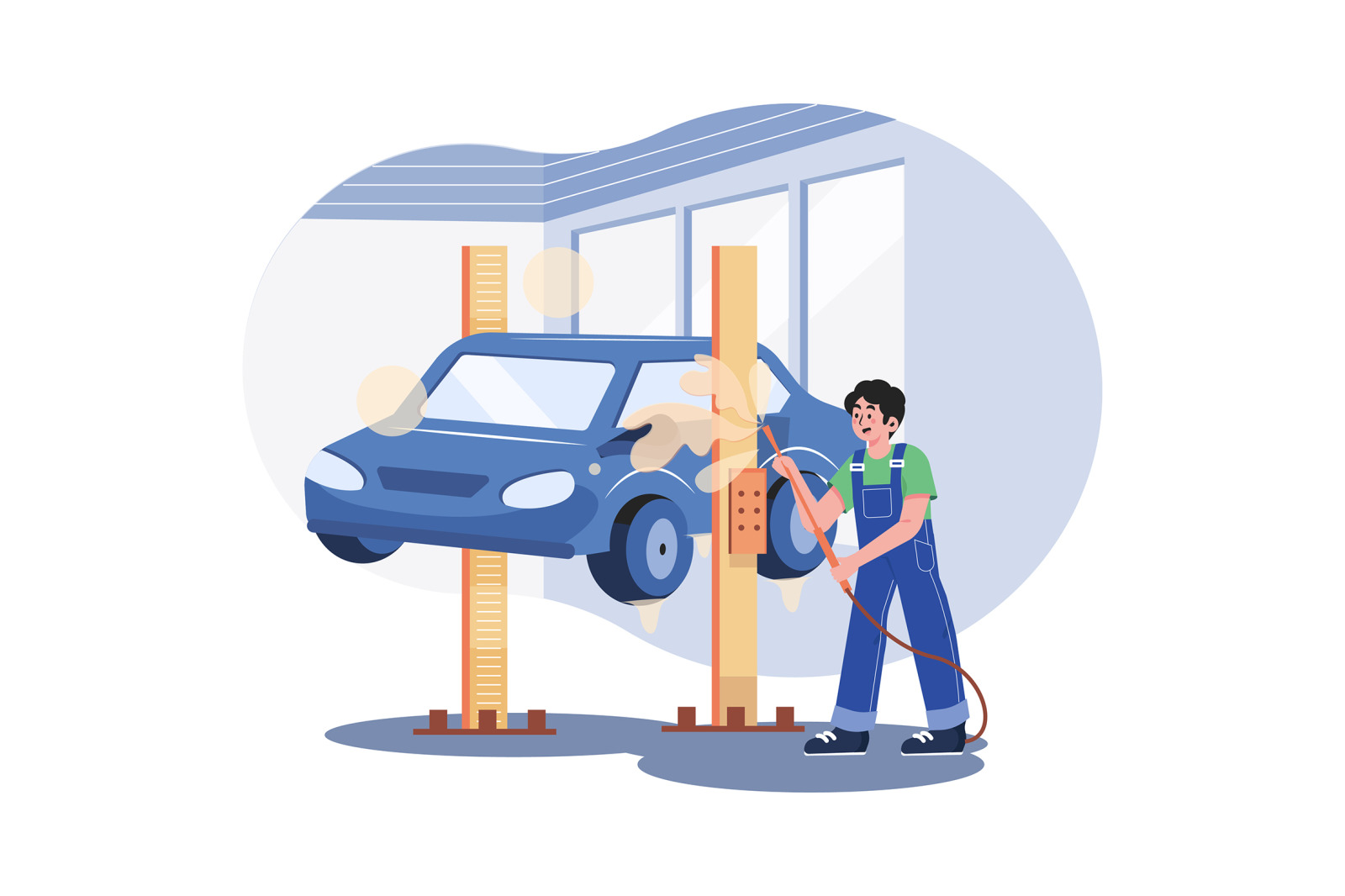 M488_Car Wash Service Illustrations M488_Car Wash Service Illustrations