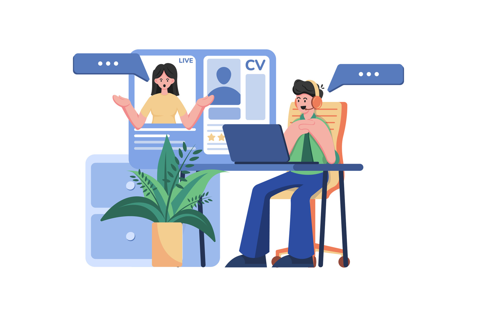 M502_Interview & Hiring Illustration Pack M502_Interview & Hiring Illustration Pack