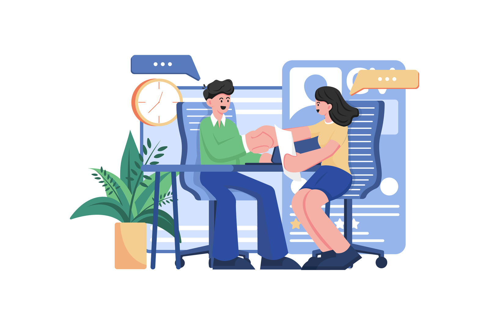 M502_Interview &amp; Hiring Illustration Pack