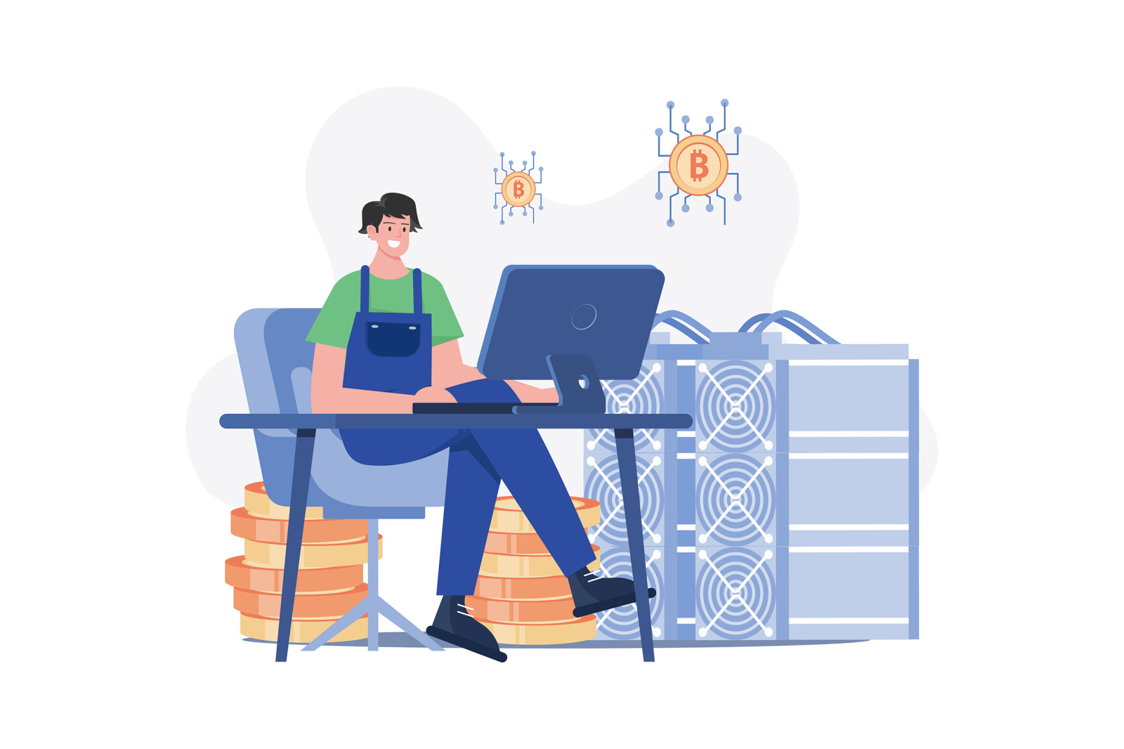 M503_Blockchain Technology Illustration Pack M503_Blockchain Technology Illustration Pack