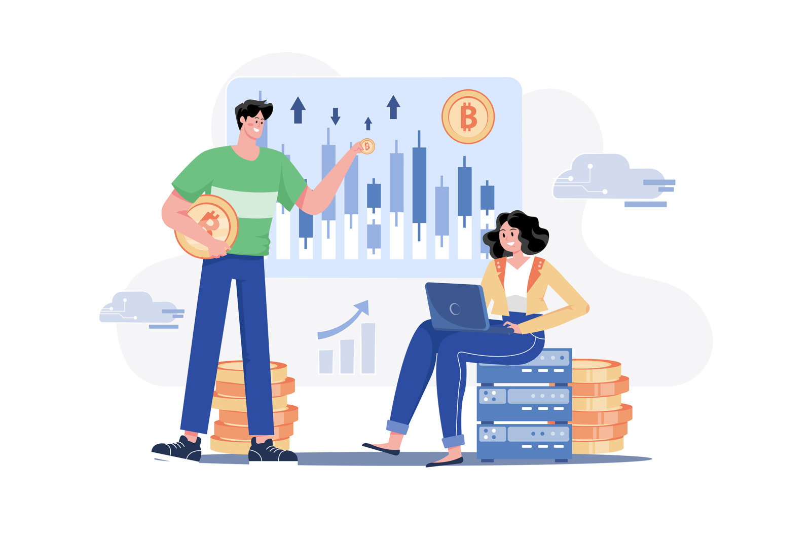 M503_Blockchain Technology Illustration Pack M503_Blockchain Technology Illustration Pack