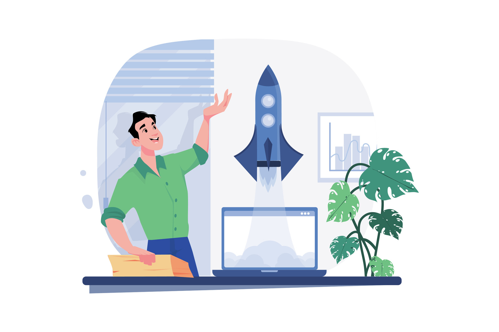 M489_Business Startup Illustrations M489_Business Startup Illustrations