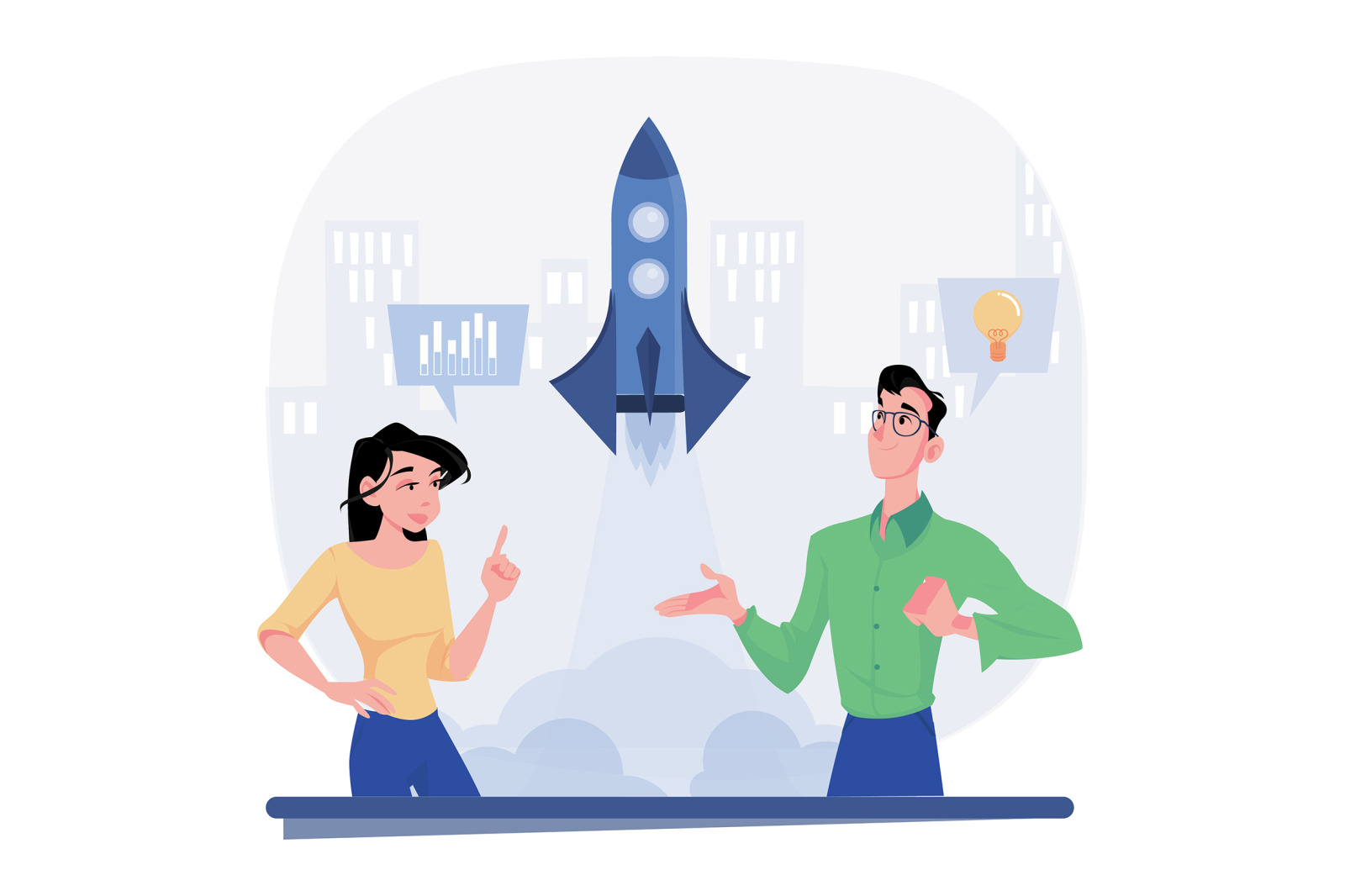 M489_Business Startup Illustrations M489_Business Startup Illustrations