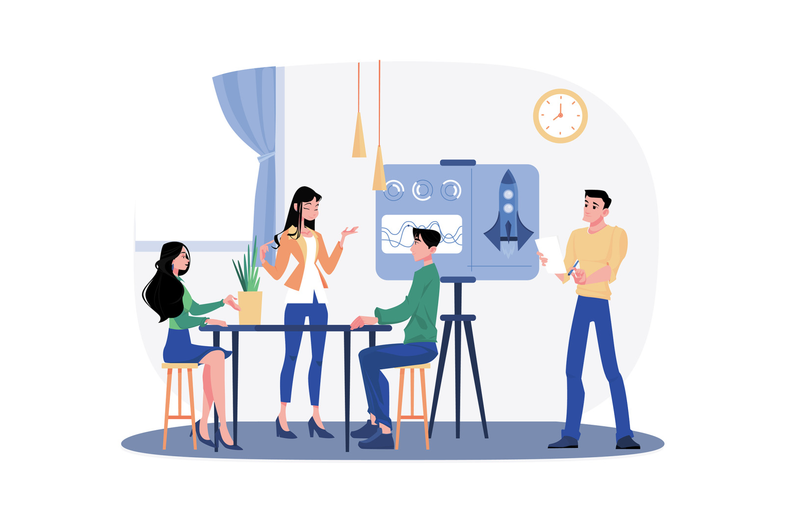 M489_Business Startup Illustrations M489_Business Startup Illustrations