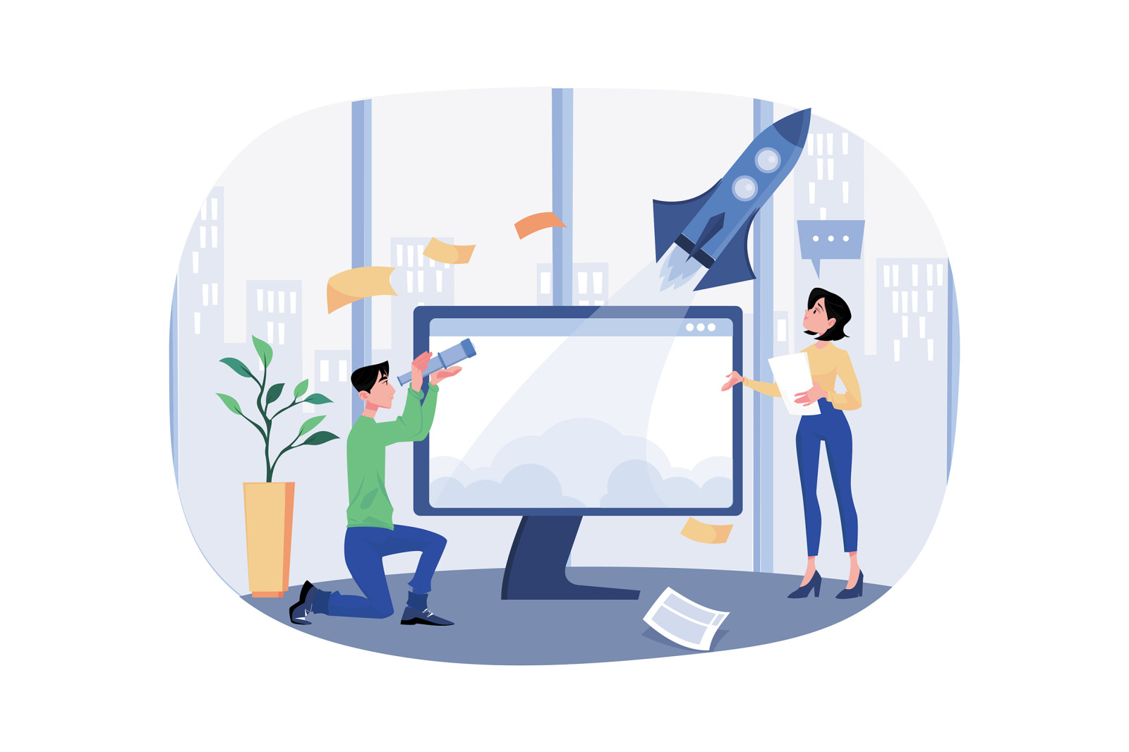 M489_Business Startup Illustrations M489_Business Startup Illustrations