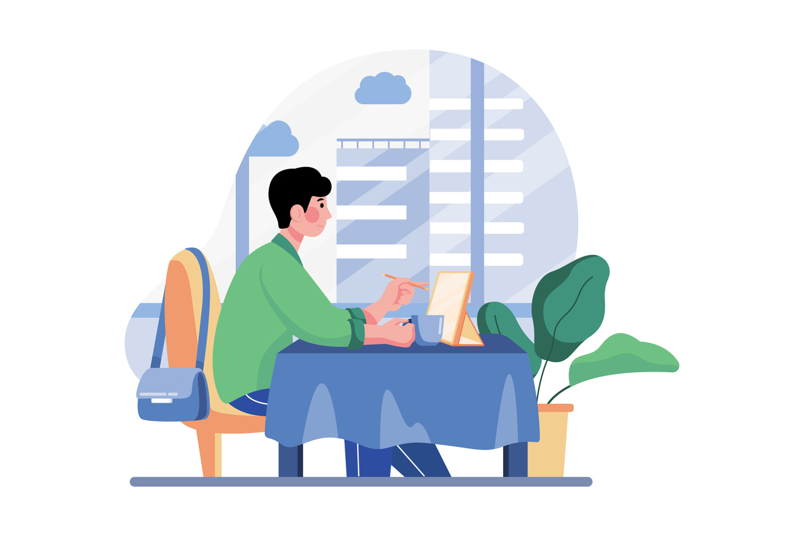 M508_Remote Working Illustration Pack