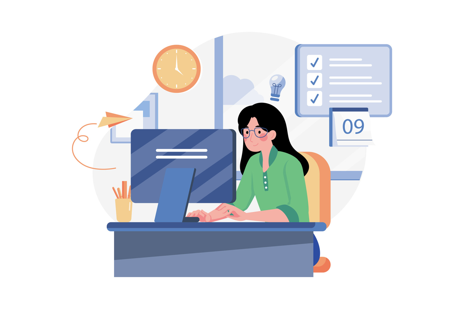 M508_Remote Working Illustration Pack