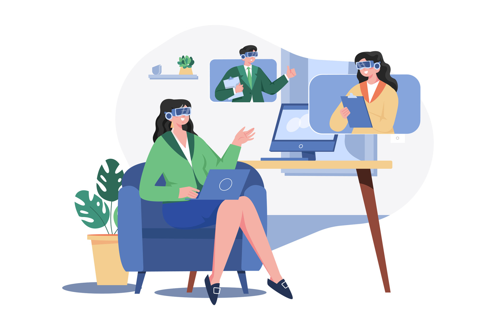 M483_Metaverse Technology Illustration Pack M483_Metaverse Technology Illustration Pack