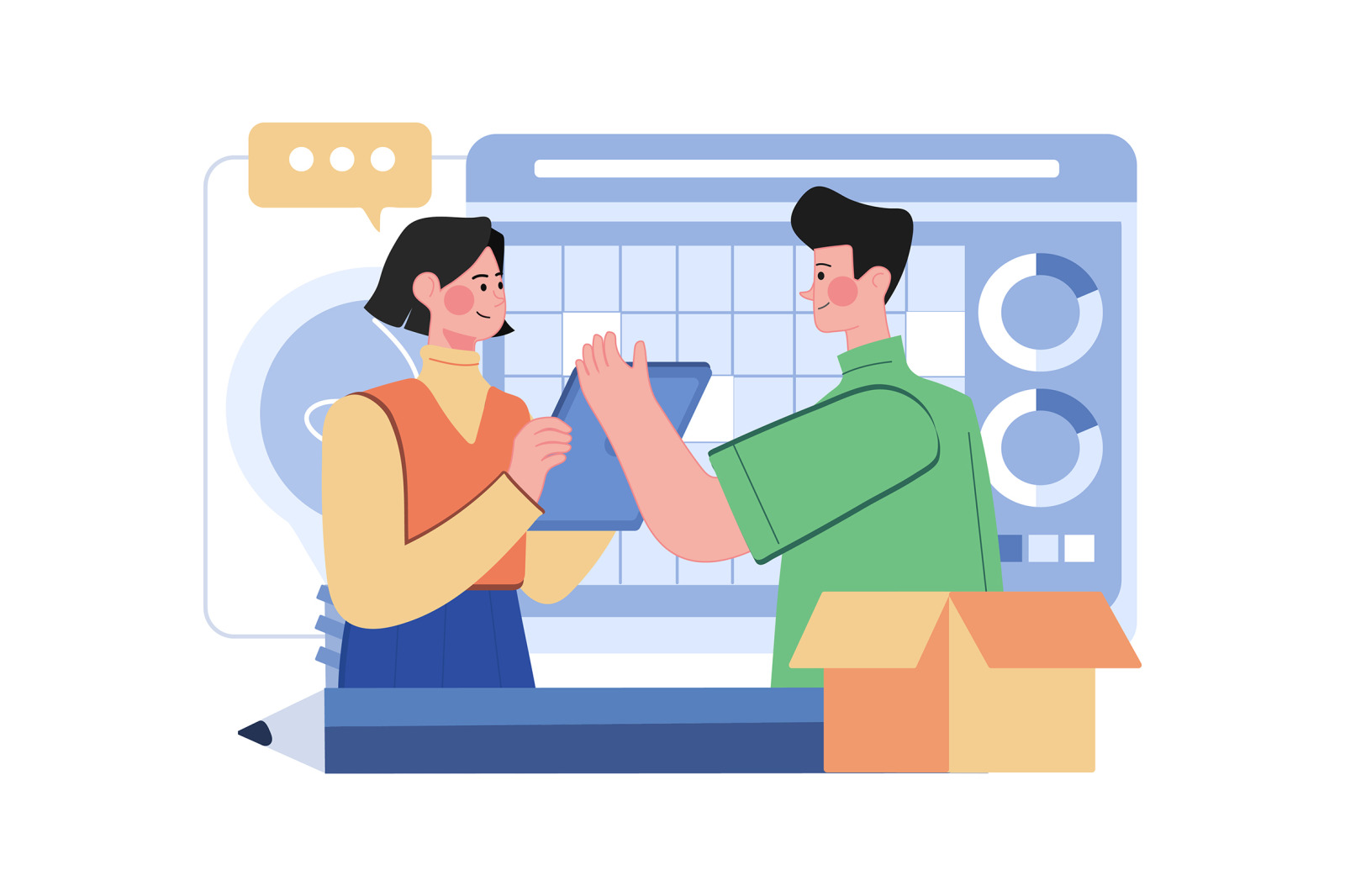 M482_Teamwork Illustrations M482_Teamwork Illustrations
