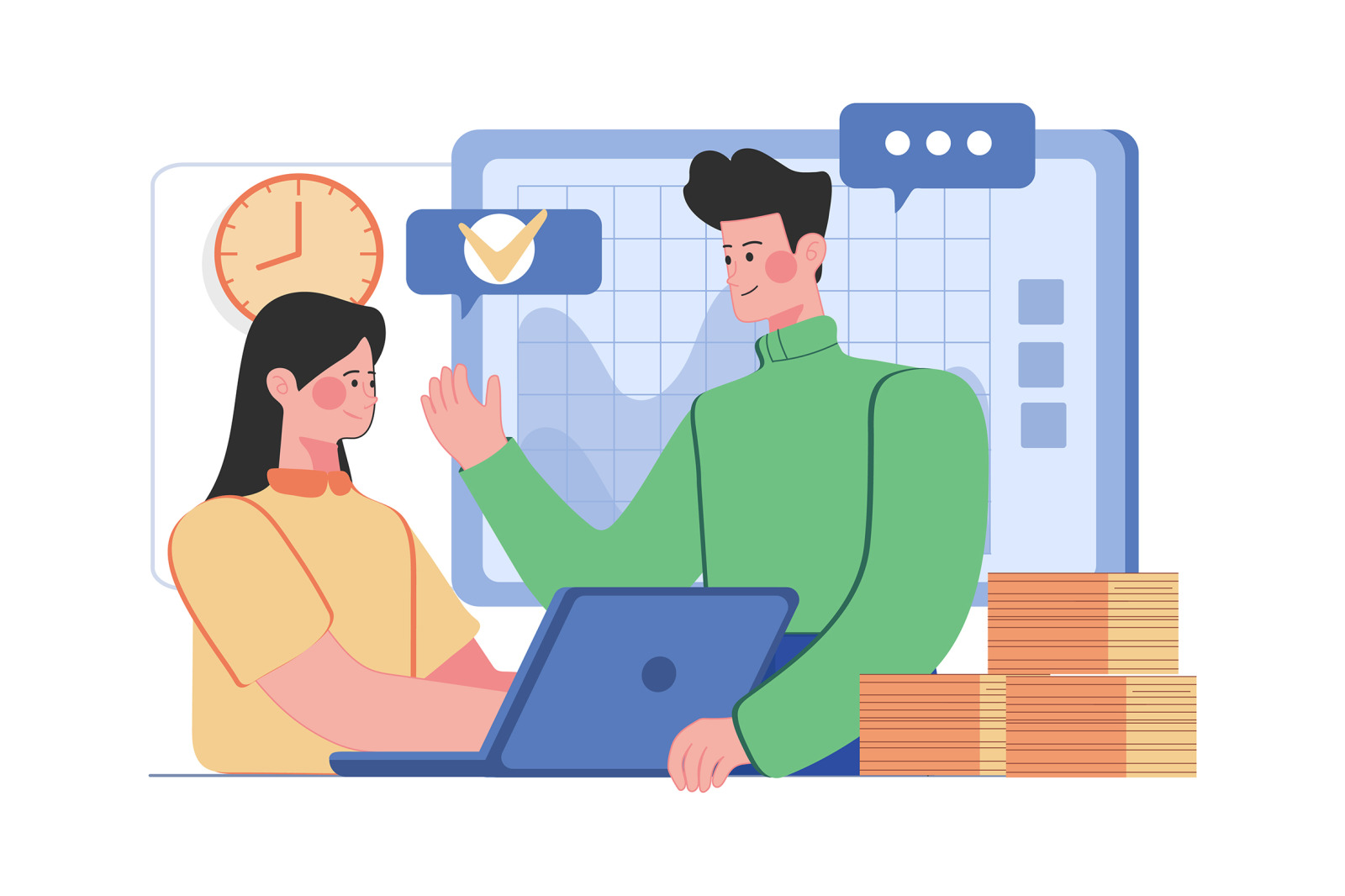 M482_Teamwork Illustrations M482_Teamwork Illustrations