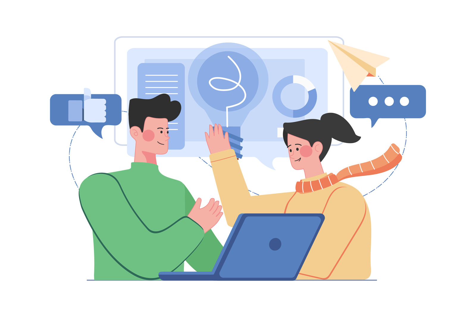 M482_Teamwork Illustrations M482_Teamwork Illustrations