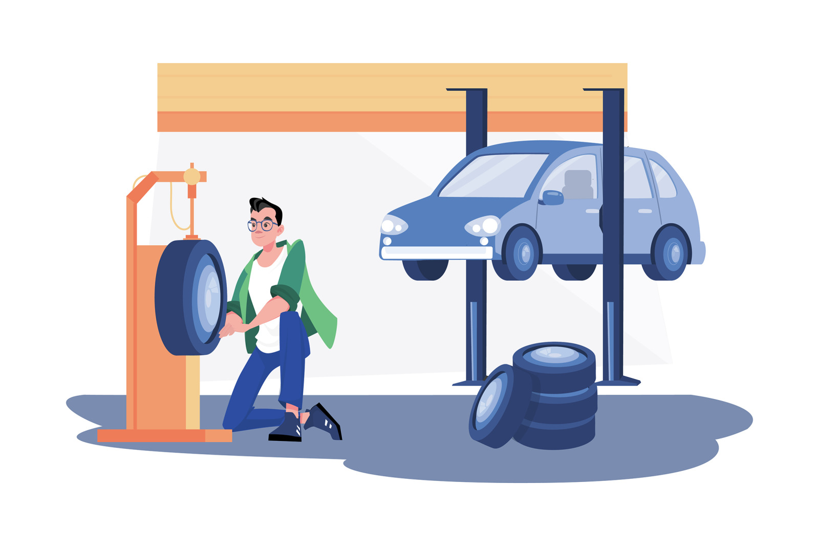 M484_Auto Service Illustrations M484_Auto Service Illustrations