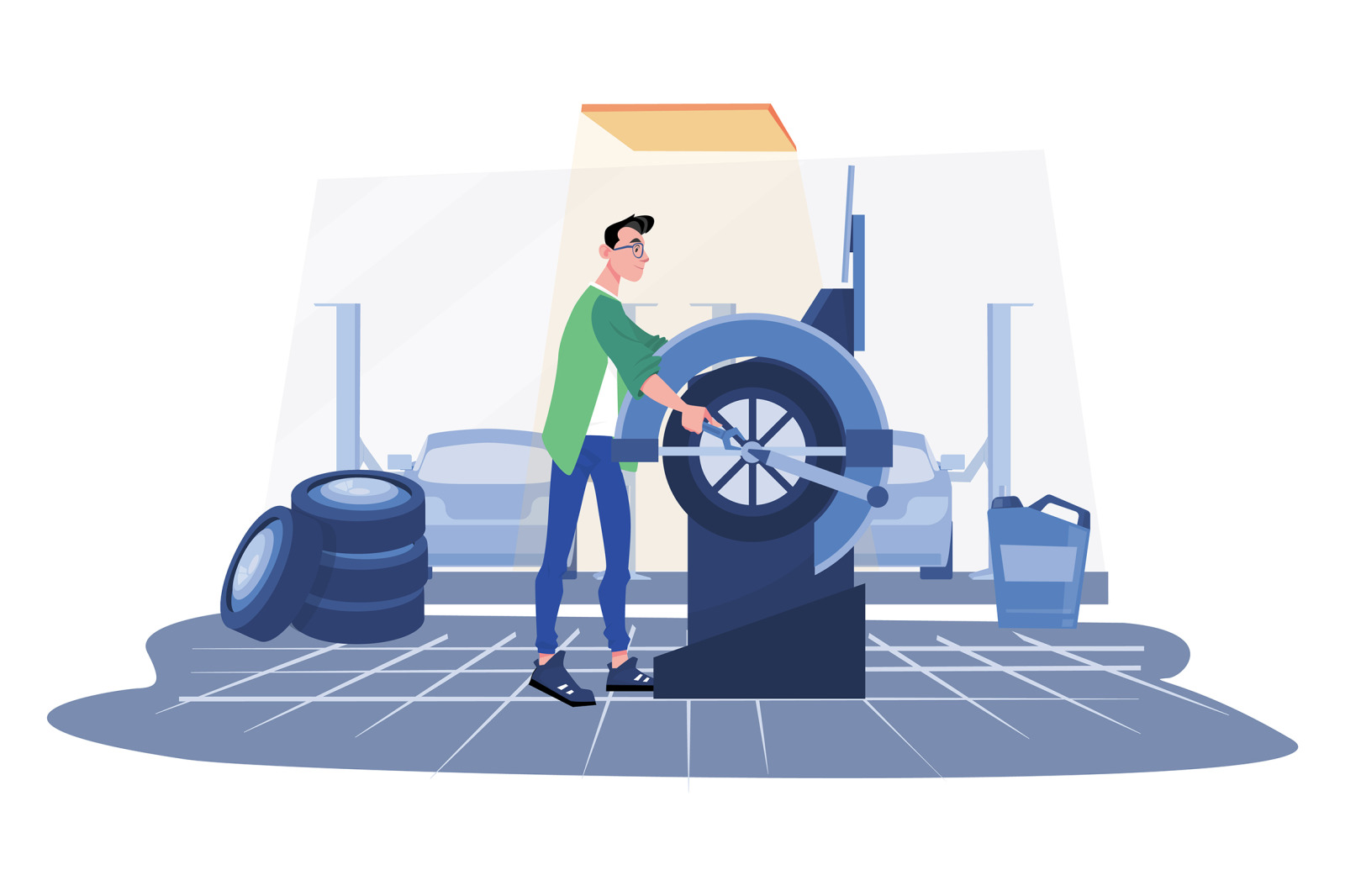 M484_Auto Service Illustrations M484_Auto Service Illustrations