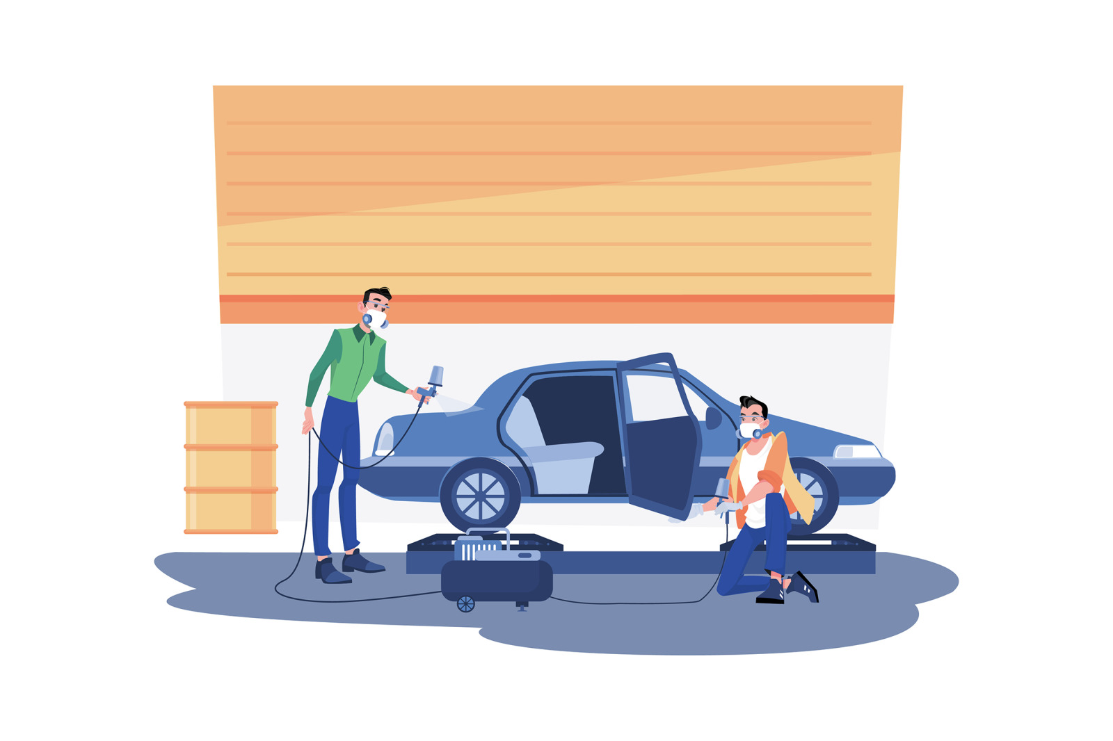 M484_Auto Service Illustrations M484_Auto Service Illustrations