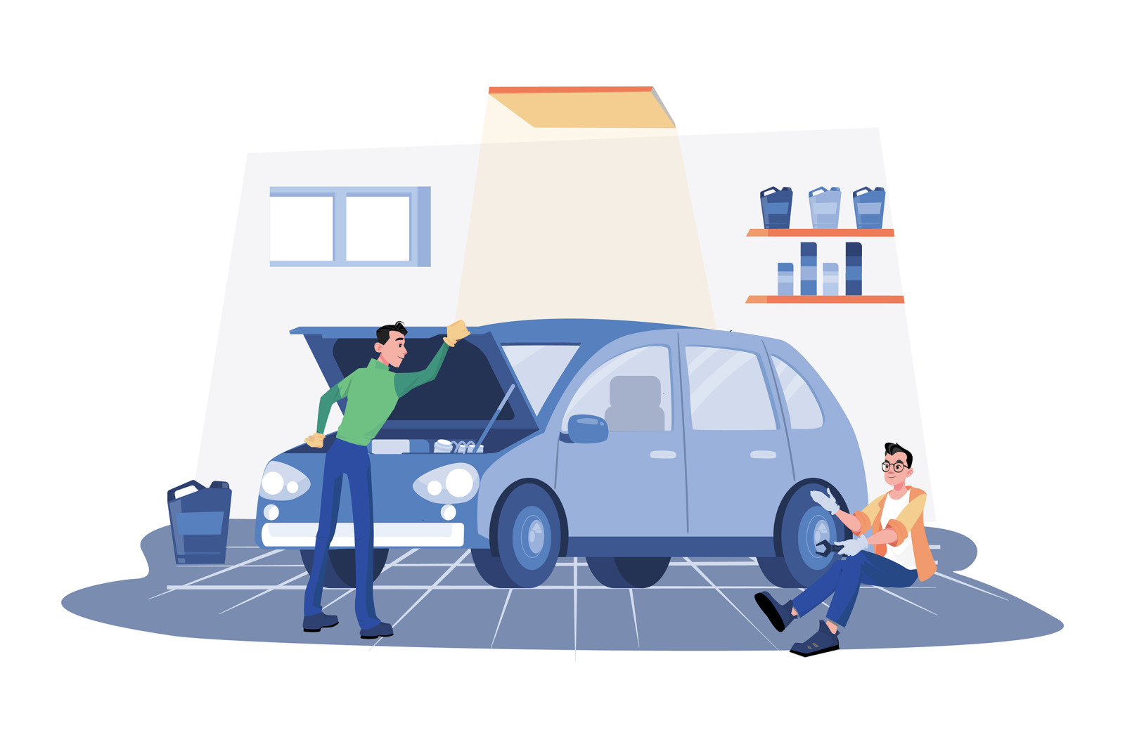 M484_Auto Service Illustrations M484_Auto Service Illustrations