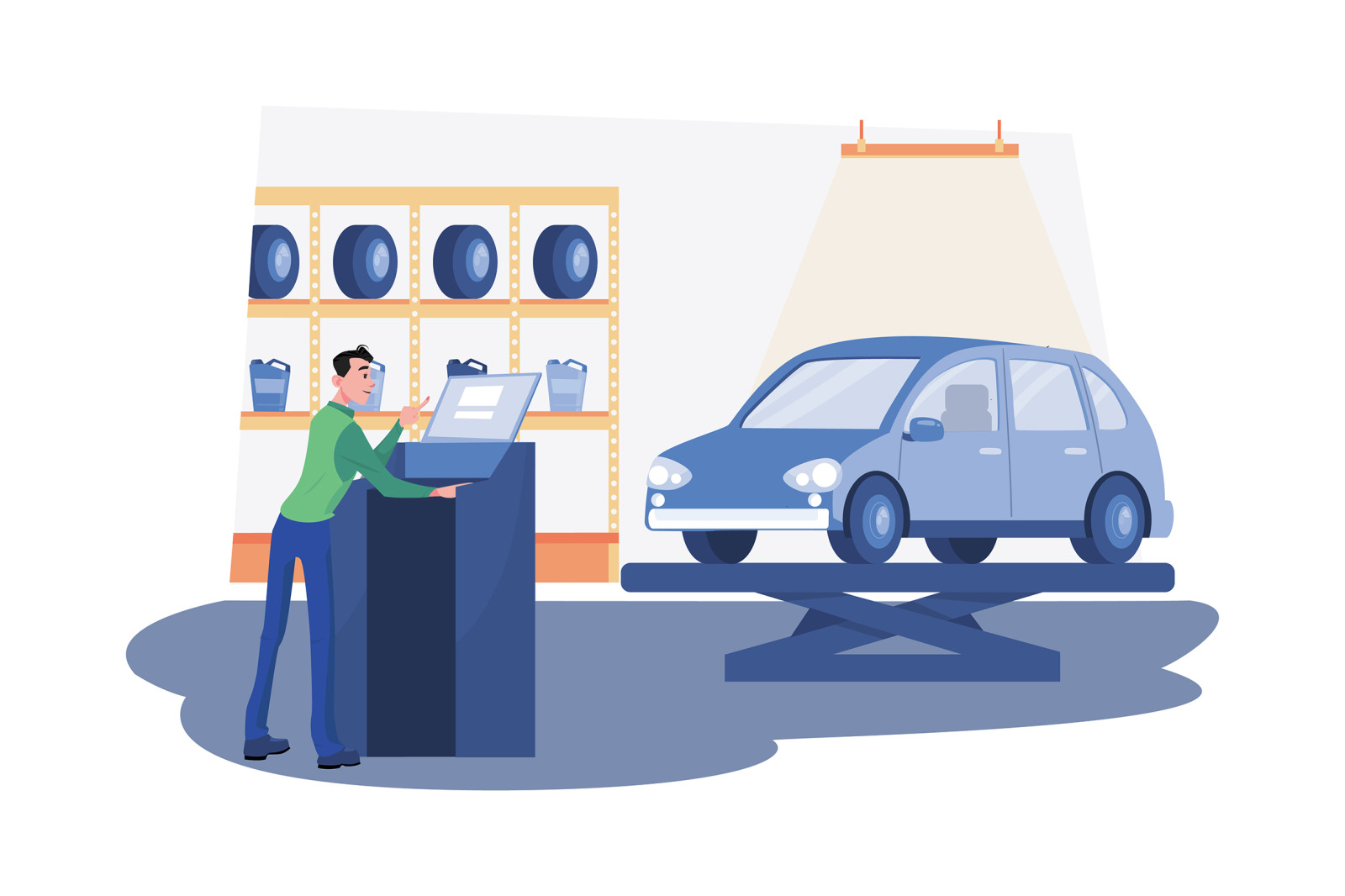 M484_Auto Service Illustrations M484_Auto Service Illustrations