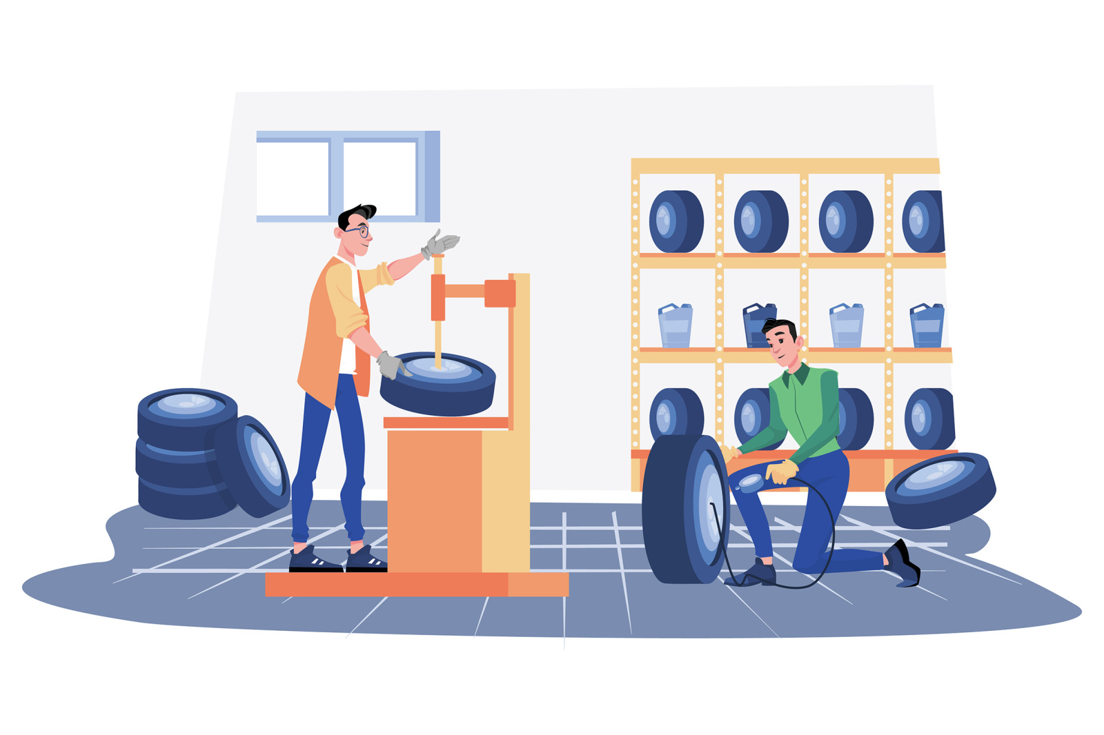 M484_Auto Service Illustrations M484_Auto Service Illustrations