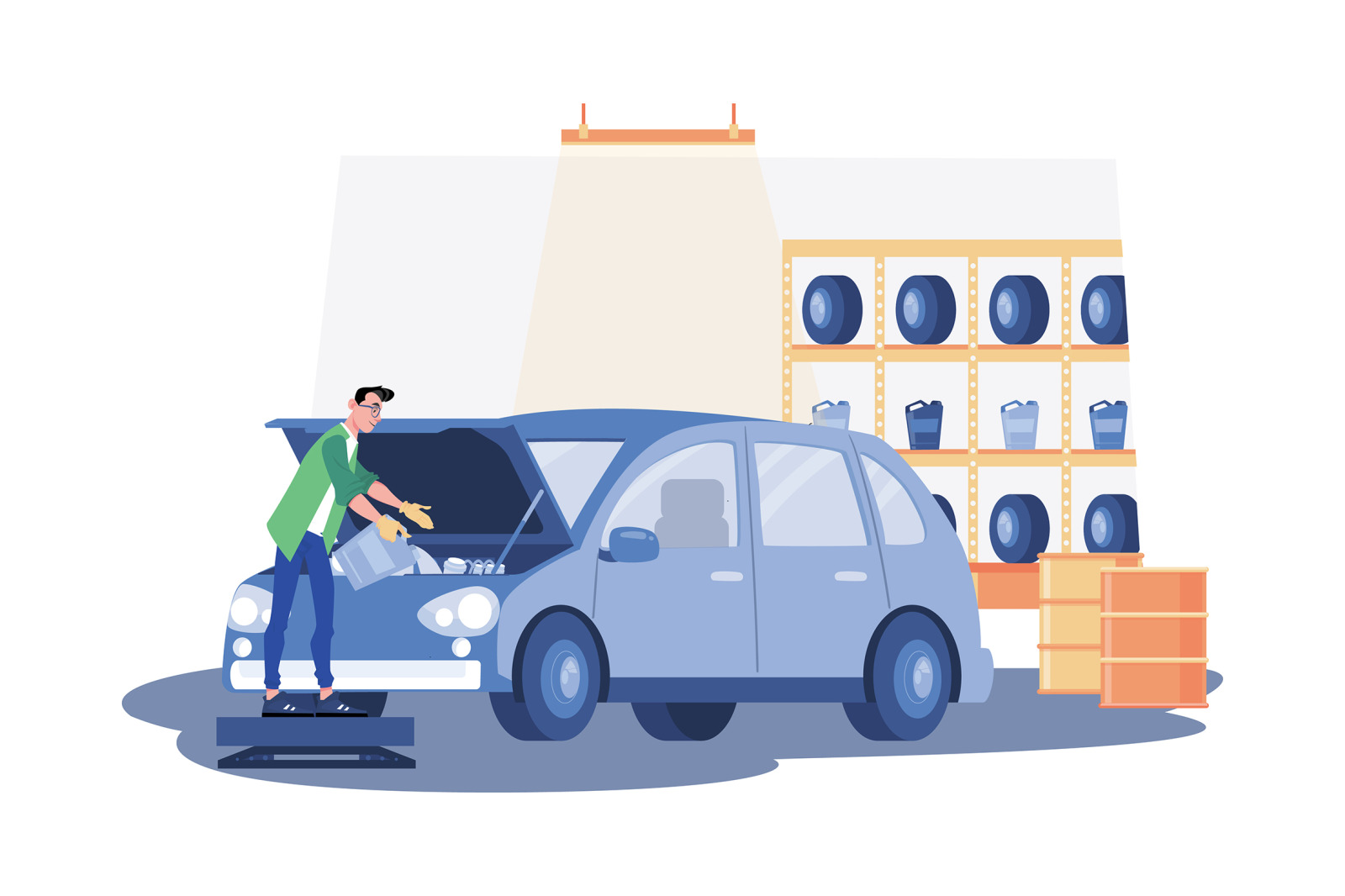 M484_Auto Service Illustrations M484_Auto Service Illustrations