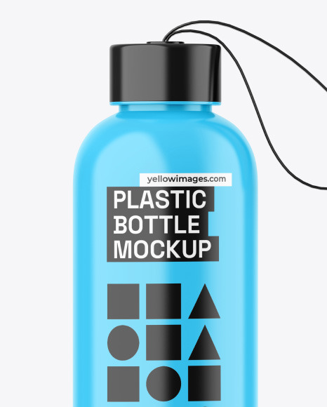 Glossy Thermos Bottle Mockup