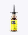 Amber Glass Nasal Spray Bottle Mockup