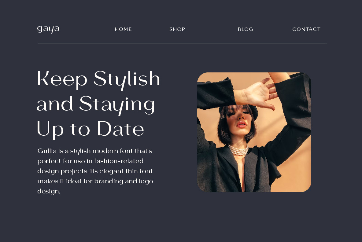 Gullia Elegant Typeface Gullia Elegant Typeface
