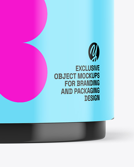 Glossy Cosmetic Jar Mockup