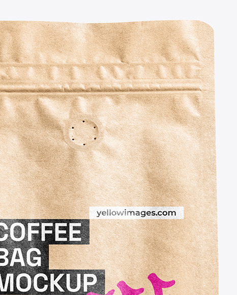 Kraft Paper Coffee Bag Mockup