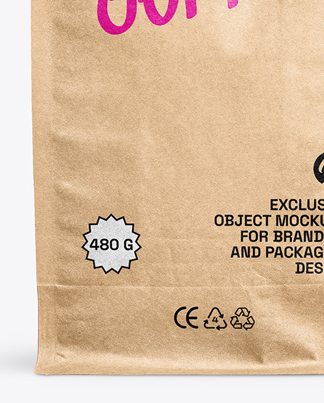 Kraft Paper Coffee Bag Mockup