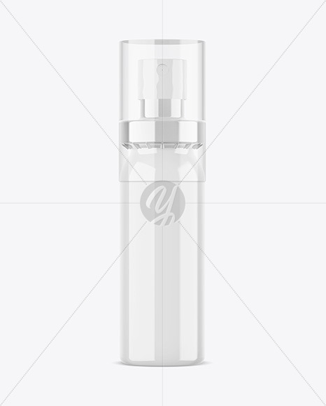 Glossy Spray Bottle Mockup