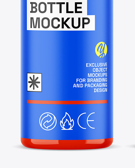 Glossy Spray Bottle Mockup