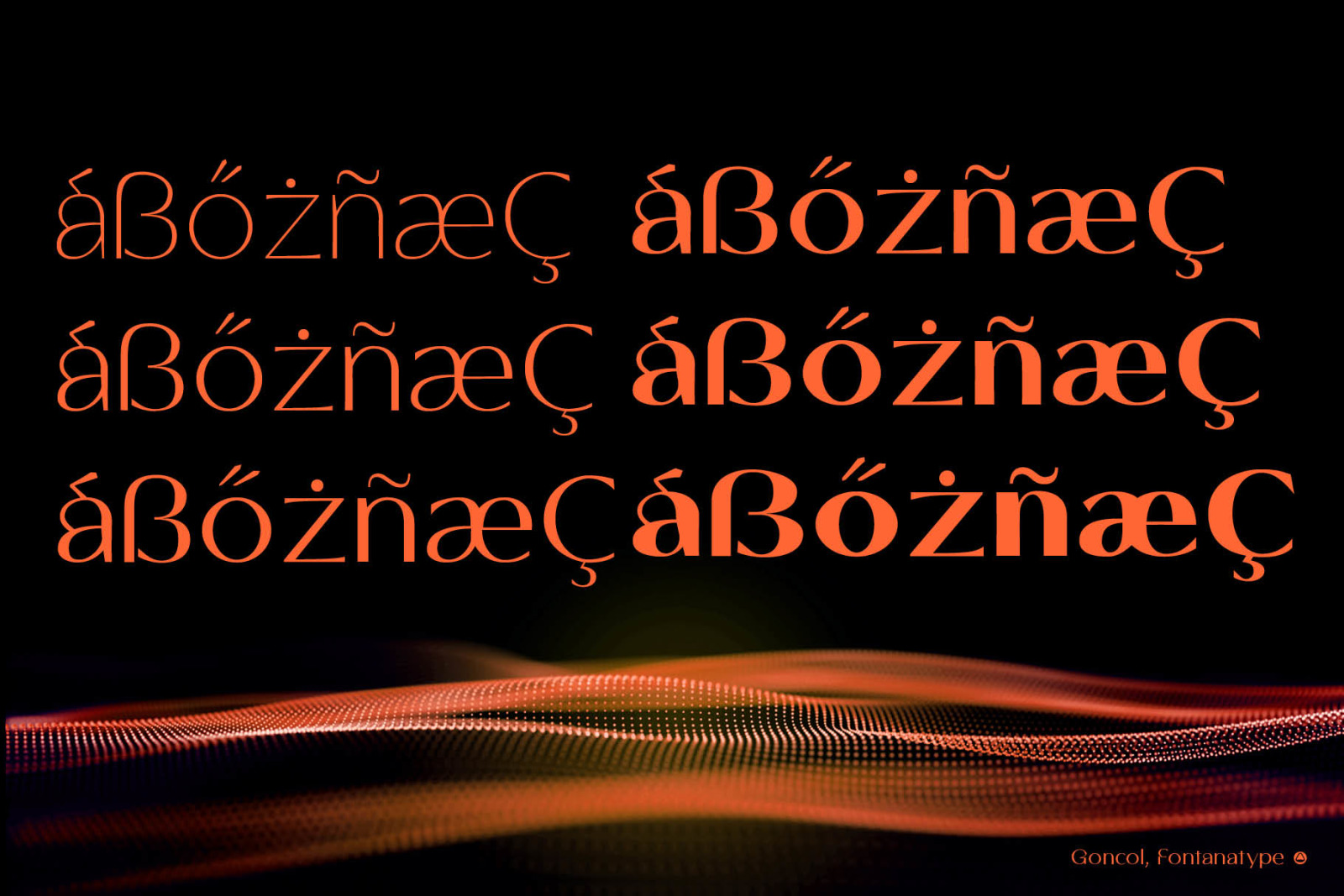 Goncol Font Goncol Font
