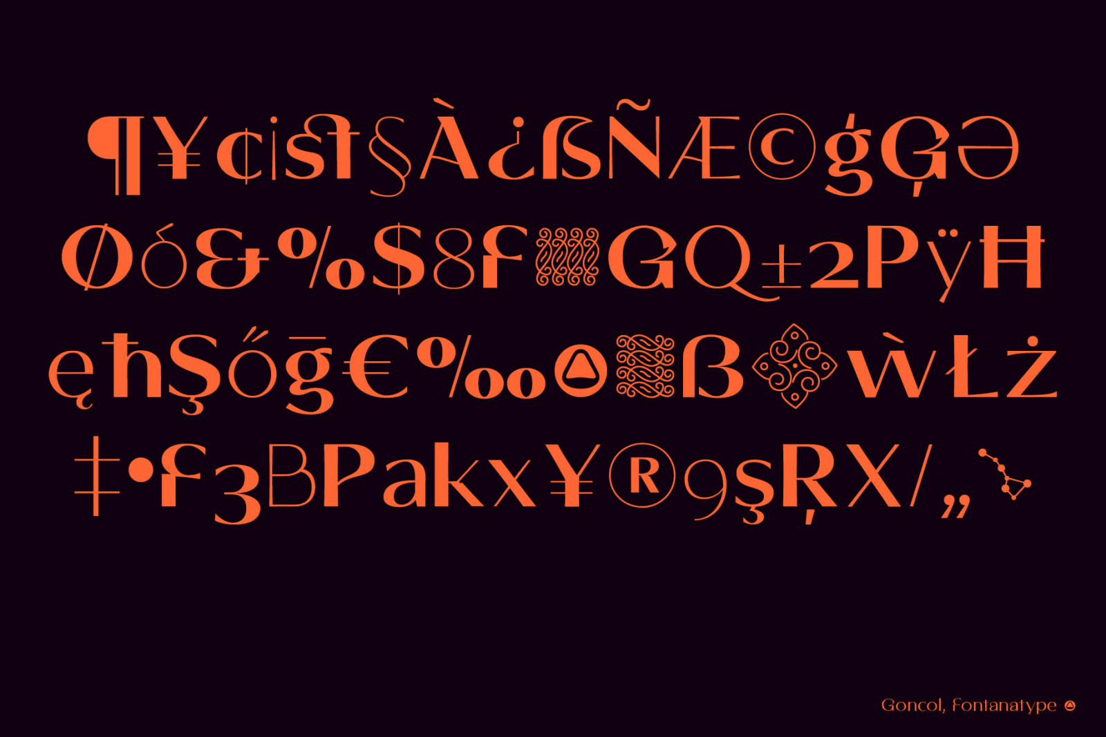 Goncol Font Goncol Font