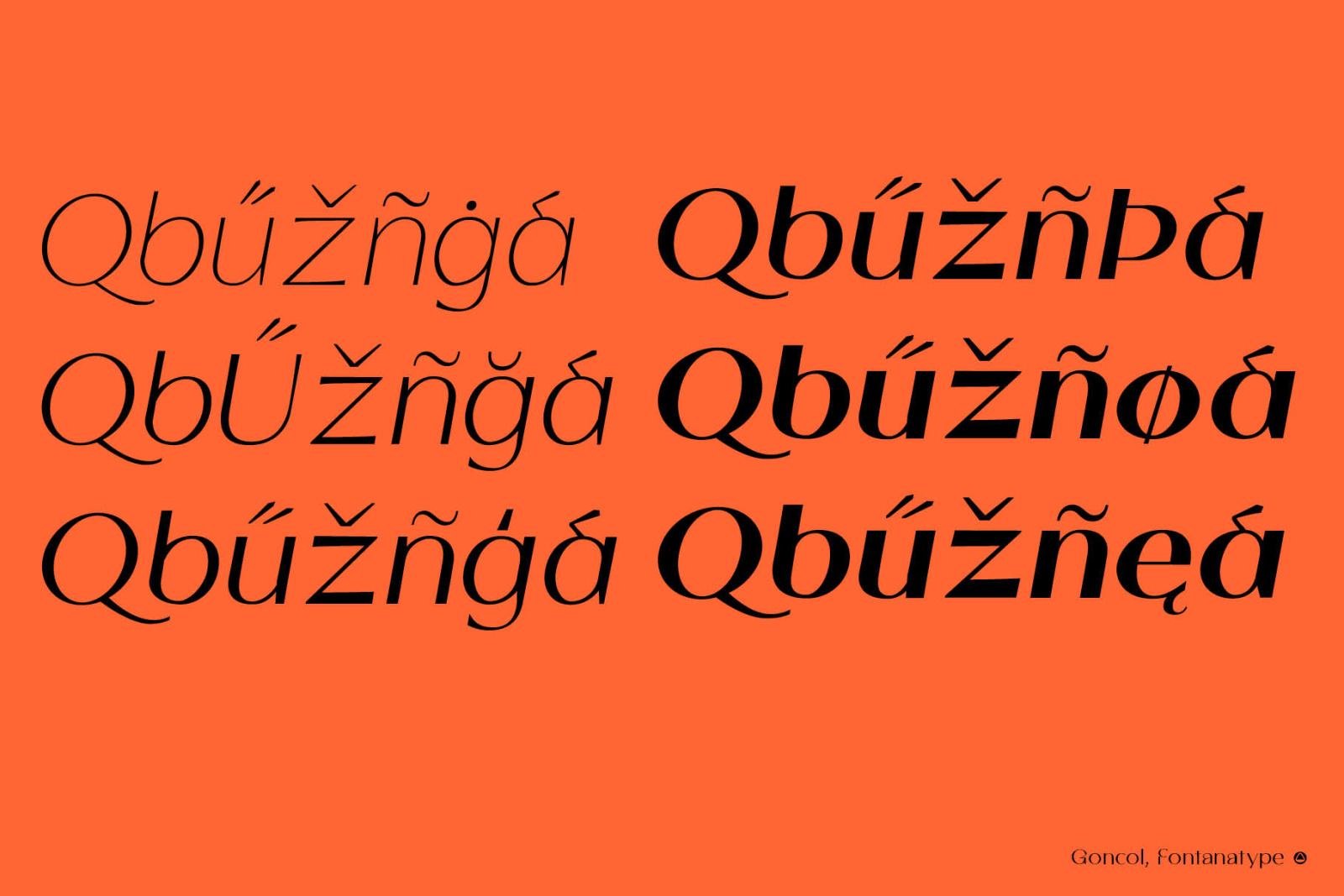 Goncol Font Goncol Font