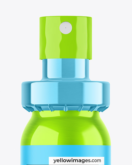 Metallized Spray Bottle Mockup