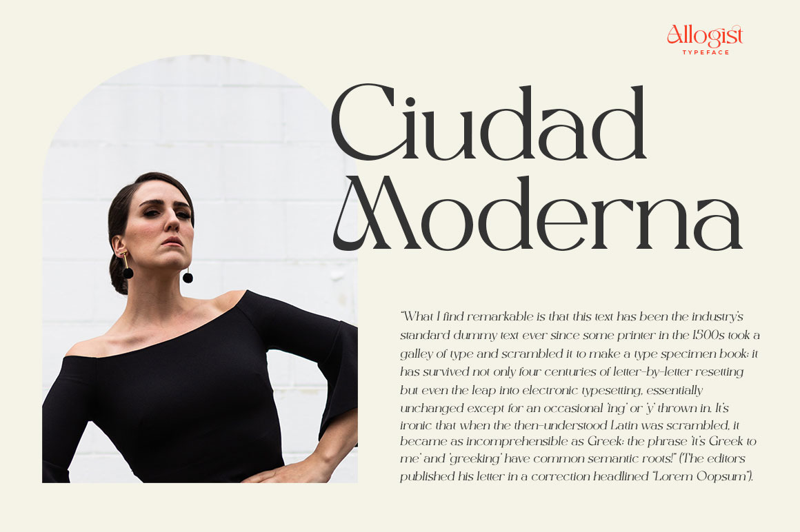 Allogist - Modern Typeface Allogist - Modern Typeface