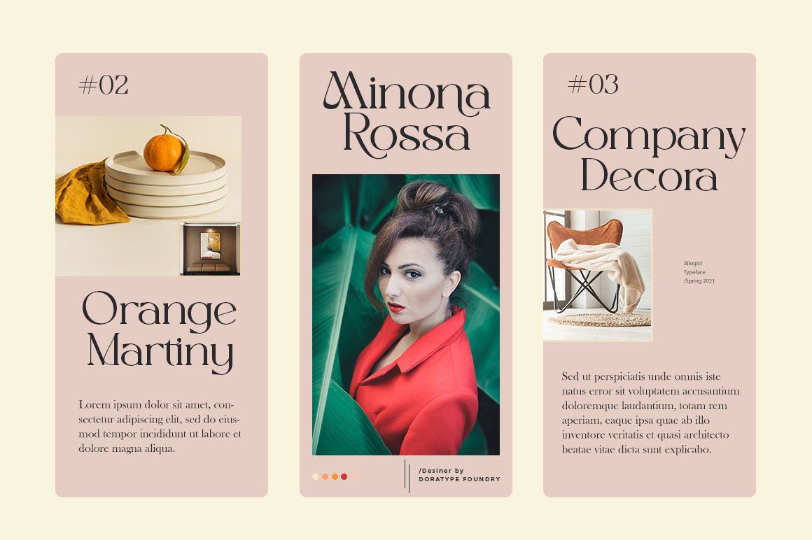 Allogist - Modern Typeface Allogist - Modern Typeface