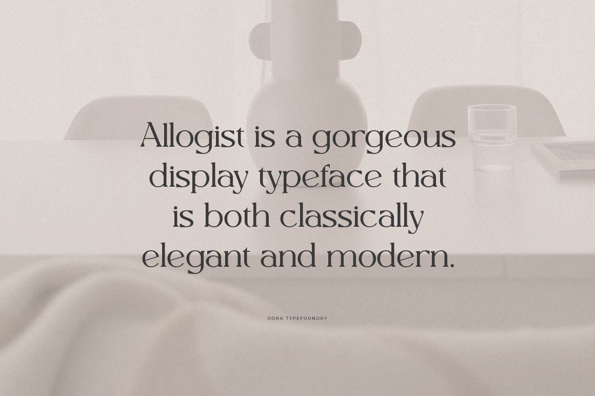 Allogist - Modern Typeface Allogist - Modern Typeface
