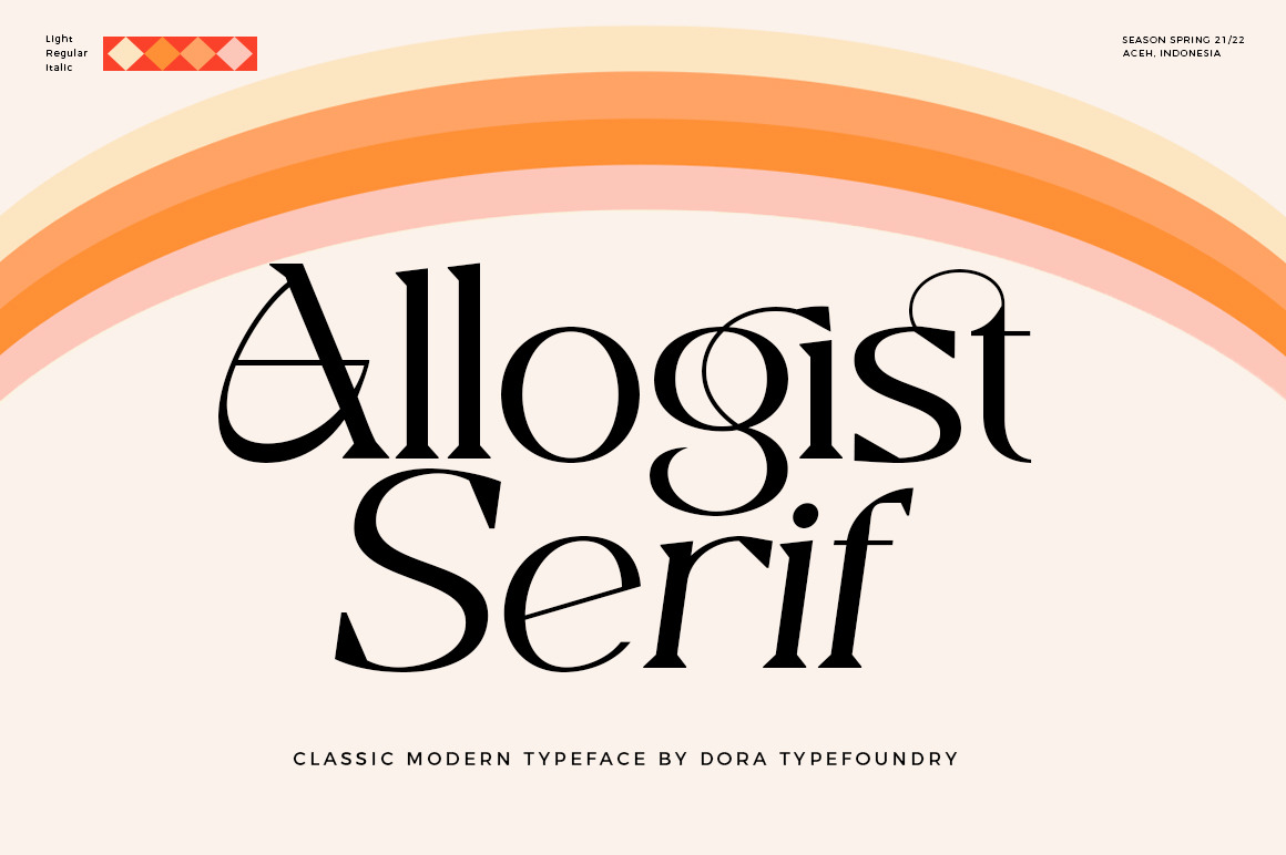 Allogist - Modern Typeface Allogist - Modern Typeface