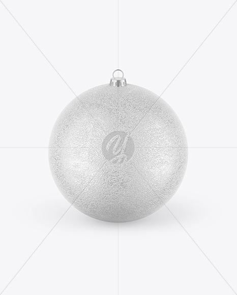 Glitter Christmas Ball Mockup