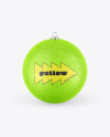 Glitter Christmas Ball Mockup