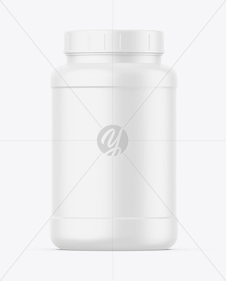 Matte Plastic Jar Mockup