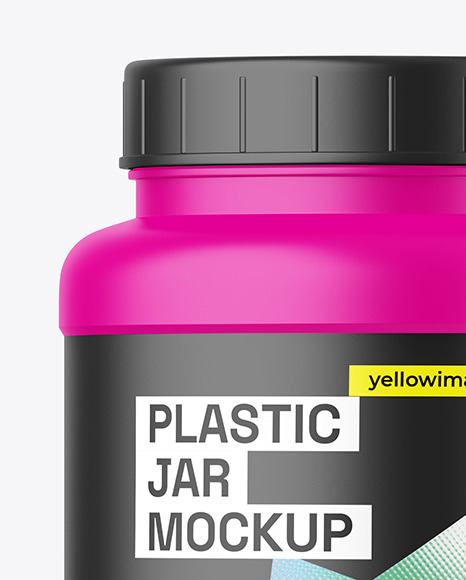 Matte Plastic Jar Mockup