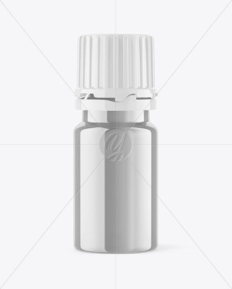 Metallic Pills Bottle Mockup