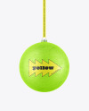 Glitter Christmas Ball Mockup